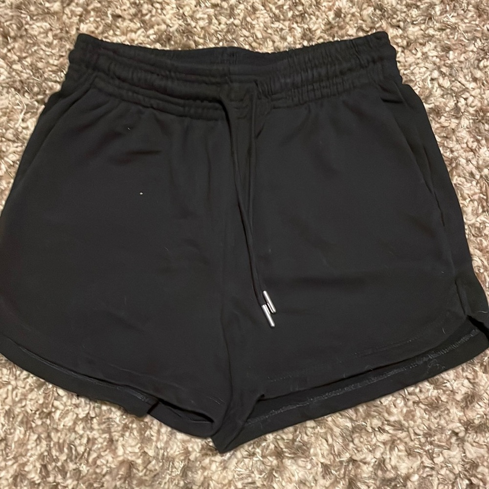 H&M black cotton shorts size small